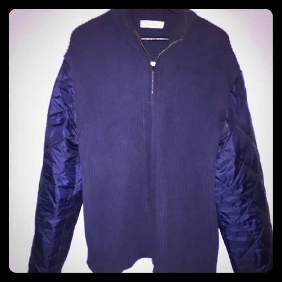 Calvin Klein men's XL padded zip cardigan