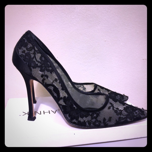 Jimmy choo lace pointy toe pump
