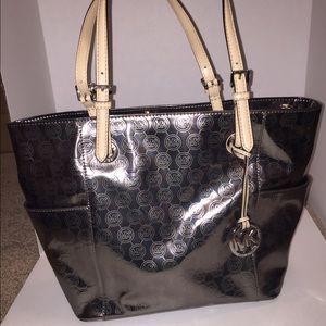 Authentic Michael Kors Mirror Metallic handbag
