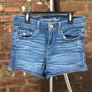 AE Mid Rise Jean Shorts