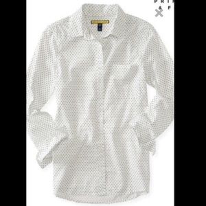 Prince and Fox Long Sleeve Polka Dot Button Down