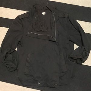 Grey moto jacket j crew