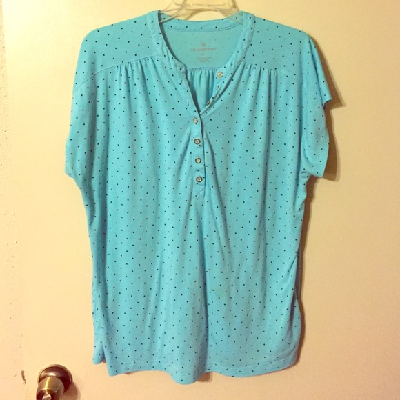 Liz Claiborne potadot shirt