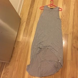 Grey, high-low dress