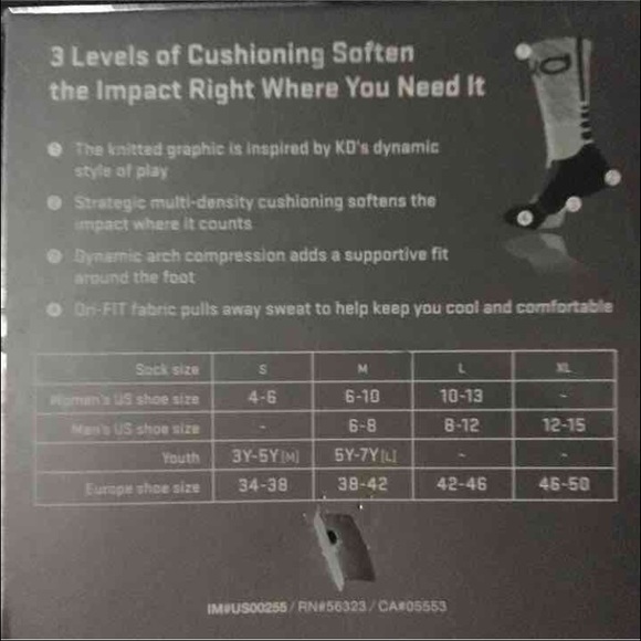 Nike KD Hyper Elite Crew Socks (1P) - Picture 3 of 3