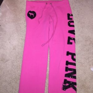 pink sweatpants- size XS- super comfy!