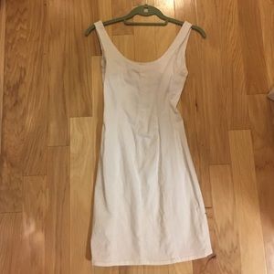 White mini dress