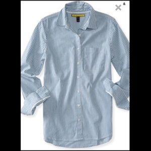 Prince and Fox Long Sleeve Pinstripe Button Down