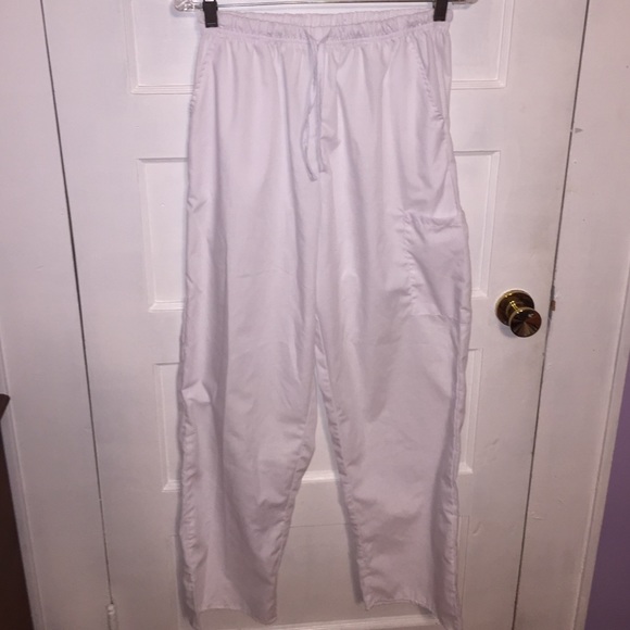White Scrub Pants