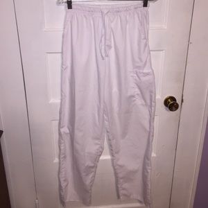 White Scrub Pants