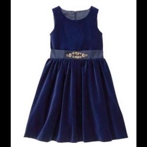 Gymboree Blue Velvet Holiday Dress