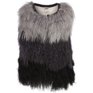 HAUTE HIPPIE Mongolian Lamb Fur Ombre Vest
