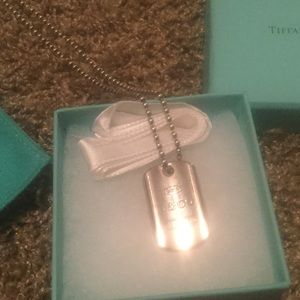 Tiffany. Dog tag necklace.