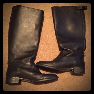 J Crew Black Riding Boots Size 9