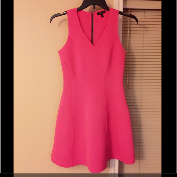 Pink peplum dress