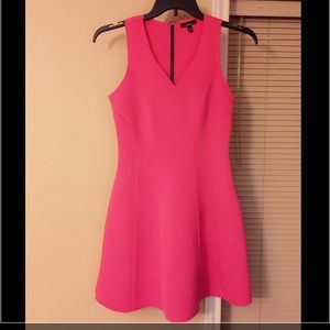 Pink peplum dress