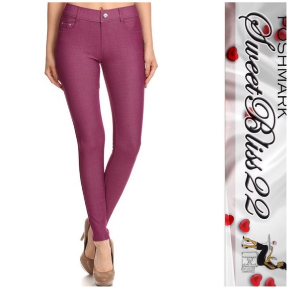 💋Wine Jeggings💋 - Picture 2 of 2