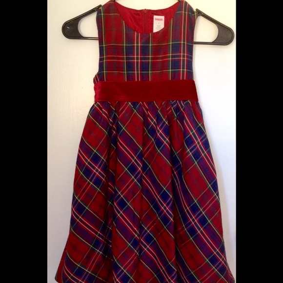 Gymboree Red Pattern Holiday Dress