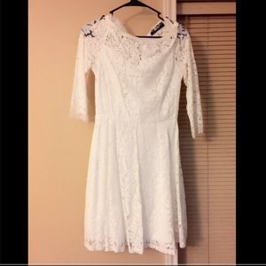 White lace dress