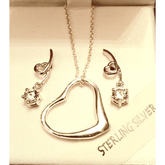 Sterling Silver Necklace & Earring Gift Set