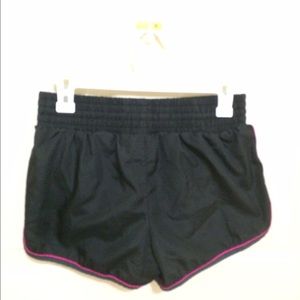 Black running shorts