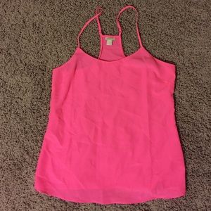 Fun hot pink j. Crew tank