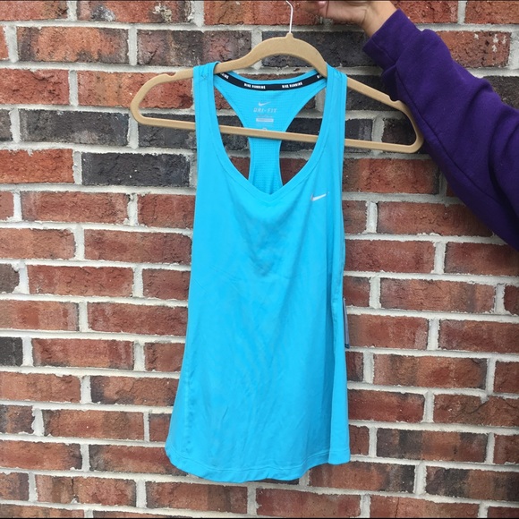 blue nike tank top size medium