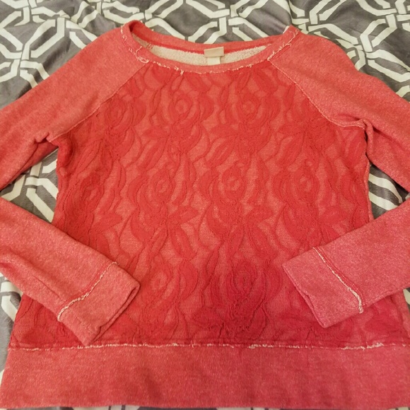 Coral Mossimo Sweatshirt