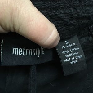 Metrostyle Black Cargo pants, size 12