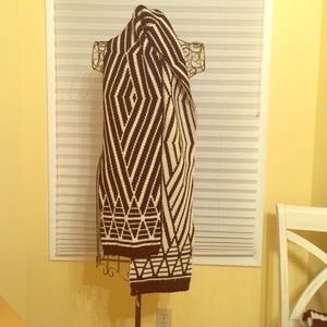 J.Crew Reversible Scarf in Black & Cream