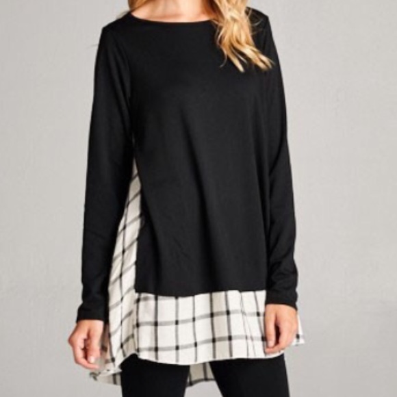 FRENCH TERRY CONTRAST TUNIC - Picture 4 of 4