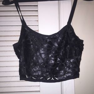 Black crop top