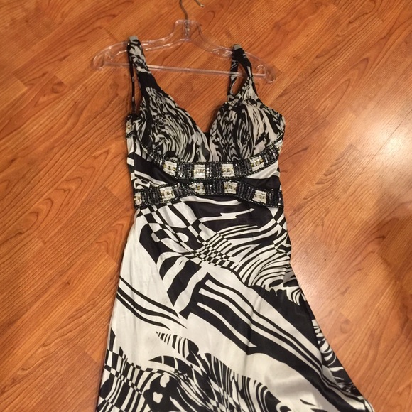 Long beaded and sequin  gown vintage