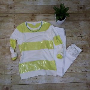 Old Navy Sequin Striped Sweater