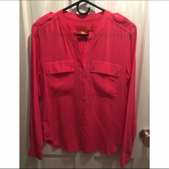 Silk Button Down Blouse