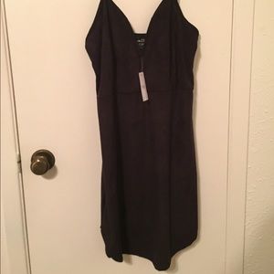 Black spaghetti strap dress