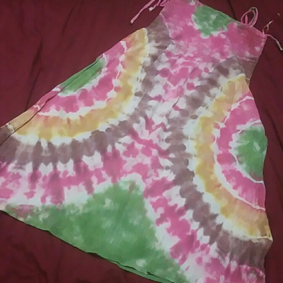 Tie dye summer conversion dress hippy kid dress