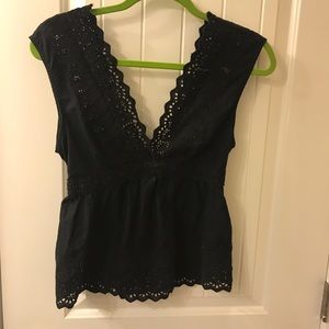 Black lace top