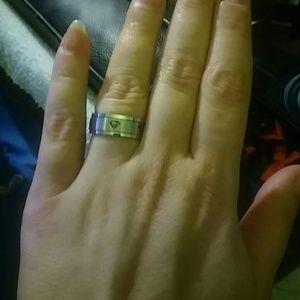 New Stainless Steel Superman Spin Ring