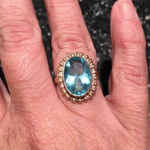 2 for $8!Blue topaz ring