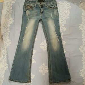 TWENTY ONE BLACK 15 16 CURVY PLUS JEANS WOMENS