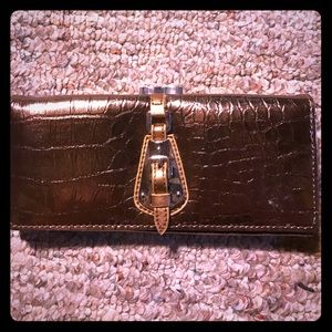 Metallic brown wallet
