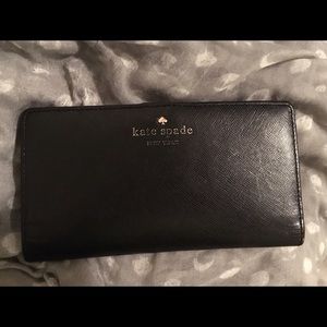 Kate spade black leather wallet