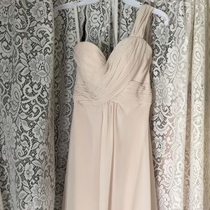 Bill Levkoff Champagne Floor Length Dress