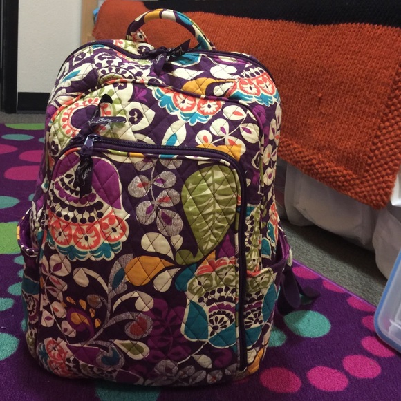 Vera Bradley Plum Crazy(I think?) backpack