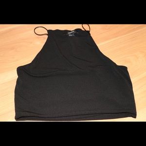 BLACK CROP TOP
