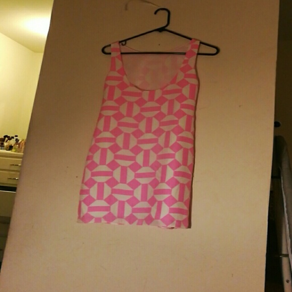 100% silk pink dress.