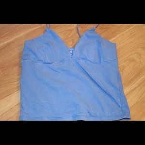 VNECK SPAGHETTI CROP