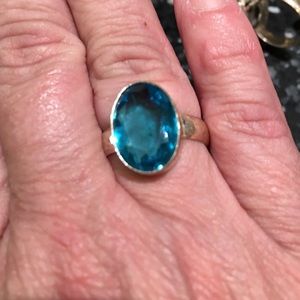 2 for $8 Blue topaz ring