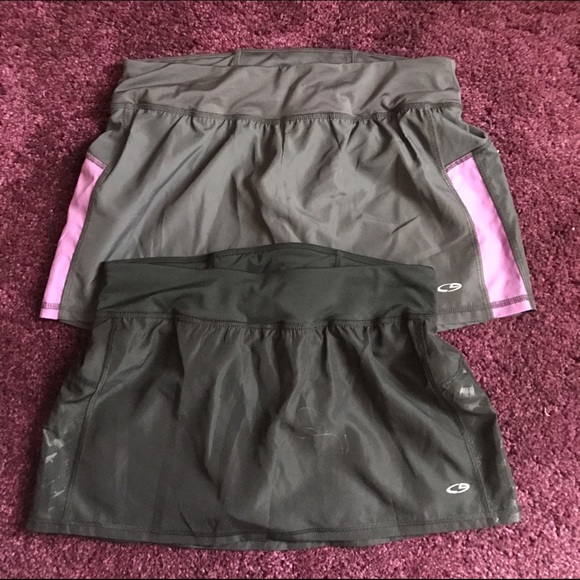 2 running/workout skorts